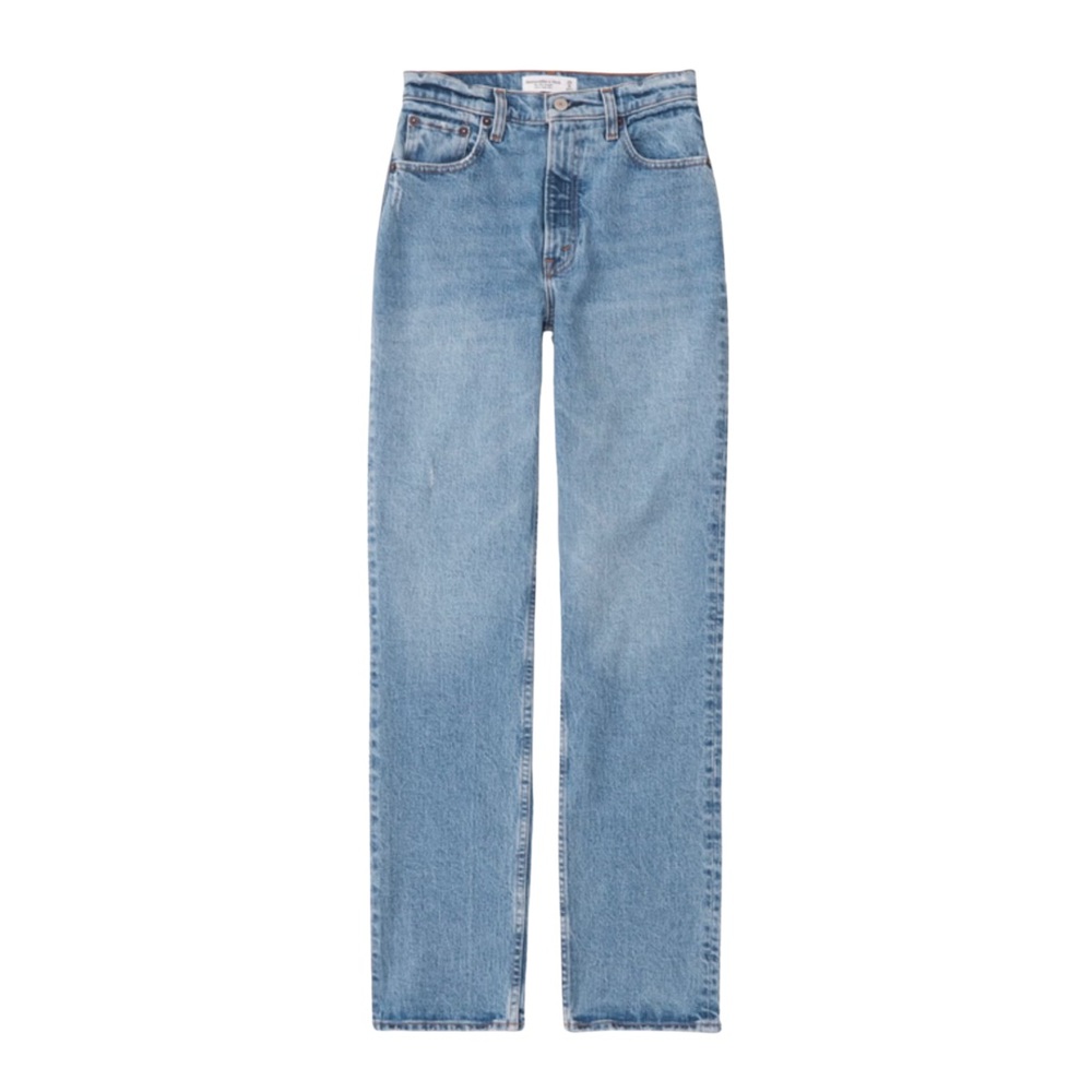 Abercrombie & Fitch Ultra High Rise 90s Slim Straight Jean, Size 29|8L